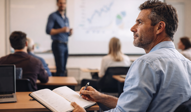 Vitor Barreto Moreira reforça como aprender de novo mantém a carreira viva.